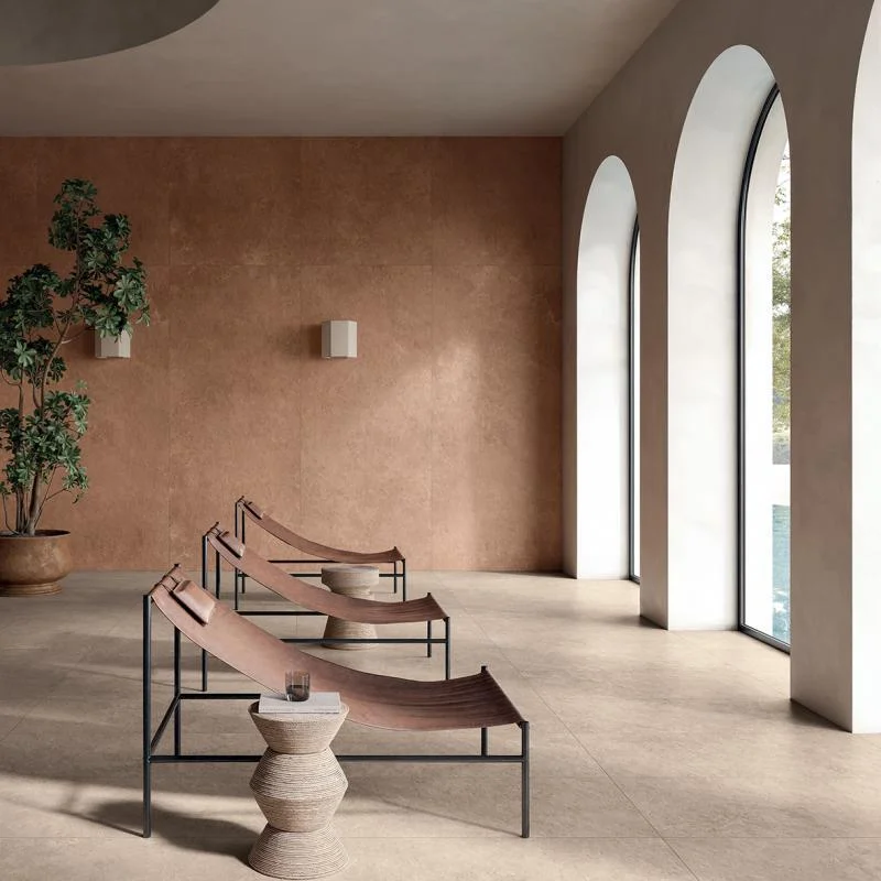 Keramische binnentegel Flaviker MIDI Nature Beige Beige mat 60x120x0,85cm 0020993 - Keramische binnentegel flaviker midi nature beige beige mat 60x120x085cm 0020993 sfeer - 0020993