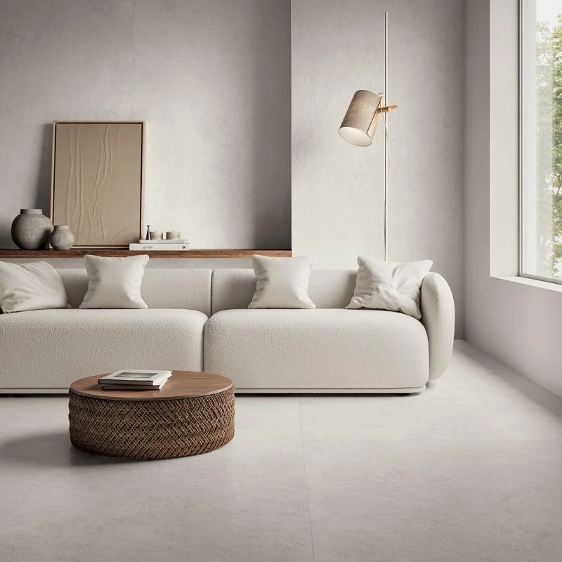 Keramische binnentegel Flaviker MIDI Nature Blanc Wit mat 60x120x0,85cm 0020991 - Keramische binnentegel flaviker midi nature blanc wit mat 60x120x085cm 0020991 sfeer - 0020991