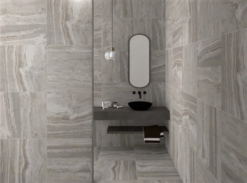 Keramische binnentegel Flaviker NAVONA Grey Vein Grijs mat 80x80x0,85cm 0005929 - Keramische binnentegel flaviker navona grey vein grijs mat 60x60x085cm 0006608 sfeer 1 - 0005929