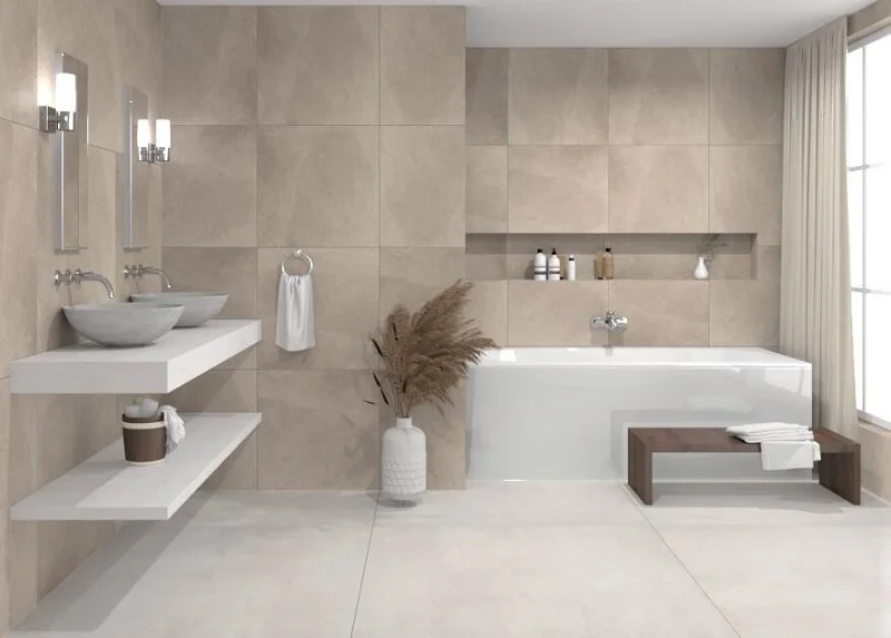 Keramische binnentegel Fondovalle PLANETO Moon Grijs mat 80x80x0,85cm PNT298 - Keramische binnentegel fondovalle planeto moon grijs mat 60x60x085cm pnt283a sfeer 1 - PNT298