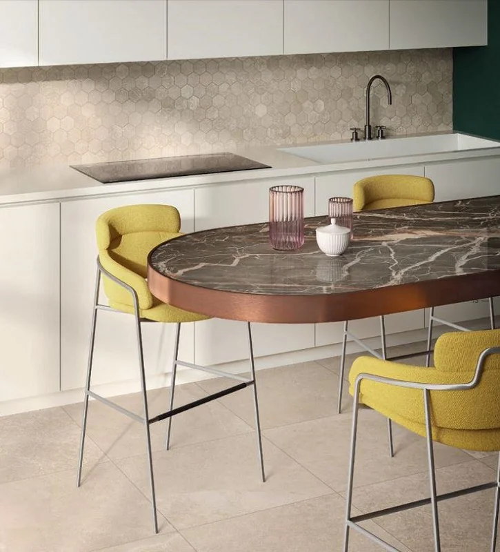 Keramische binnentegel Fondovalle PLANETO Venus Beige mat 60x60x0,85cm PNT282A - Keramische binnentegel fondovalle planeto venus beige mat 60x60x085cm pnt282a sfeer - PNT282A