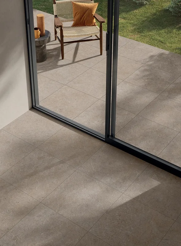 Keramische binnentegel Panaria SURROUND Shape Grijs mat 60x60x0,9cm APGWSD20 - Keramische binnentegel panaria surround shape grijs mat 60x60x09cm apgwsd20 sfeer - APGWSD20