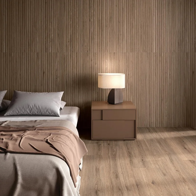 Keramische binnentegel Rak SAPIEN WOOD Brown Bruin mat 19,5x120x0,85cm A99GSPNW#BRN.A6X5R - Keramische binnentegel rak sapien wood brown bruin mat 195x120x085cm a99gspnwbrna6x5r sfeer - A99GSPNW#BRN.A6X5R