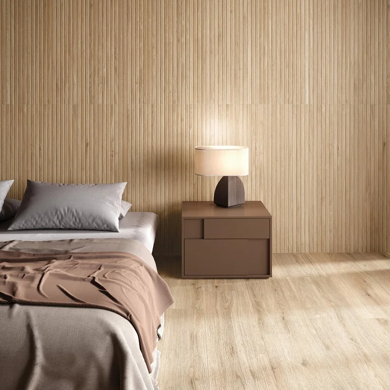Keramische binnentegel Rak SAPIEN WOOD Honey Bruin mat 29,5x180x0,85cm A92GSPNW#HNY.A6X5R - Keramische binnentegel rak sapien wood honey bruin mat 195x120x085cm a99gspnwhnya6x5r sfeer 1 - A92GSPNW#HNY.A6X5R