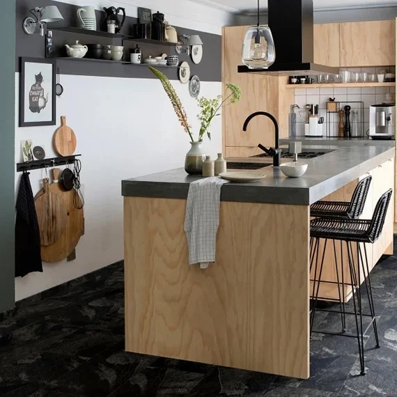 Moduleo Roots Medium Tile Mustang Slate 70998 (dryback) Plak PVC RO70998MT40628 - Moduleo roots medium tile mustang slate 70998 dryback plak pvc ro70998mt40628 sfeer - Moduleo Plak 70998