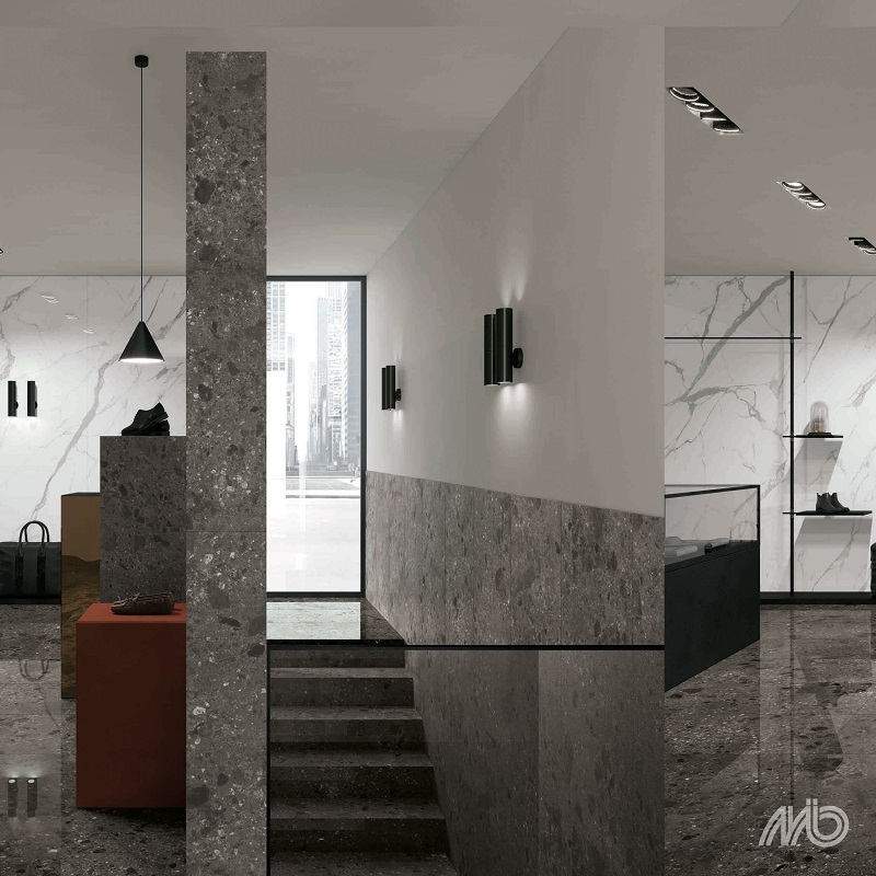 Keramische binnentegel Ariostea Fragmenta Full Body Nero Ombrato Soft 60x60x1cm - Nero ombrato 1 1 - 20751