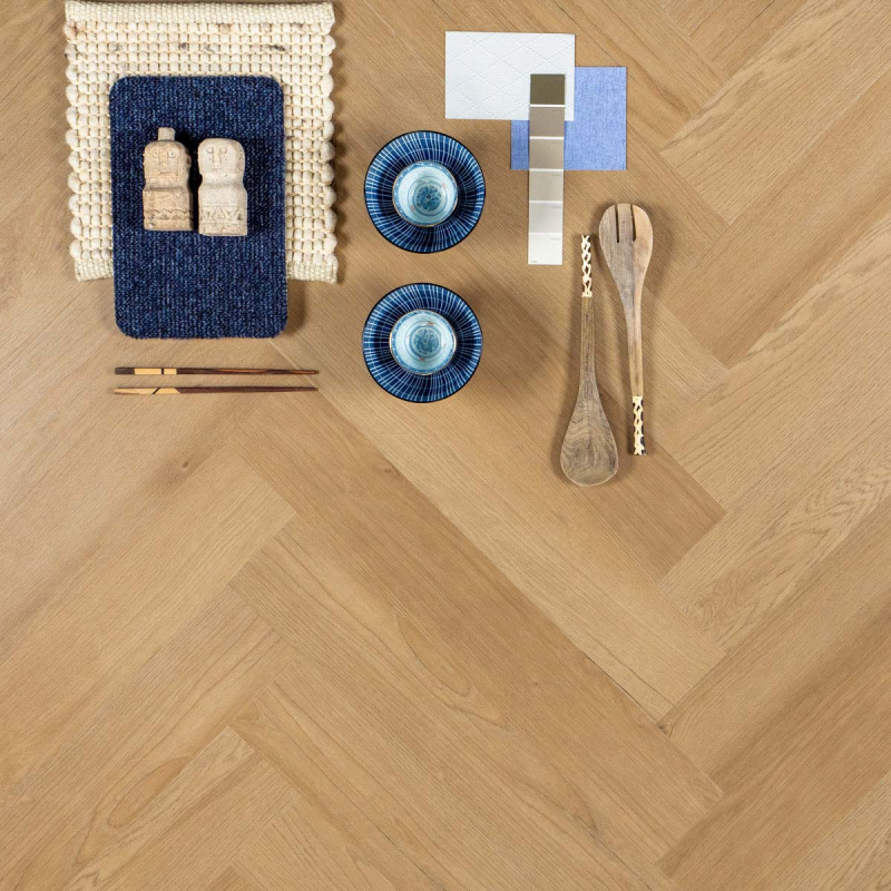 OTIUM Hammam Herringbone Dryback visgraat (plak PVC) 94633 - Otium hammam herringbone spc rigid visgraat klik pvc t94631 sfeer - OTIUM 94633