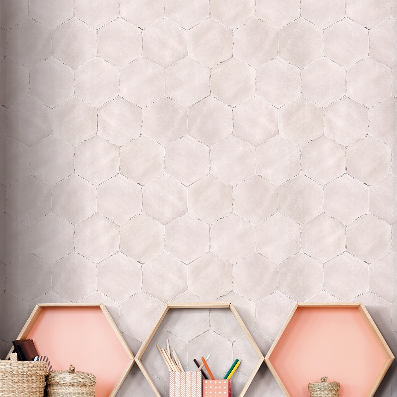 Keramische binnentegel CeraVision Capri Oxalis Rose 14x16x1cm - Oxalis rose - 13335