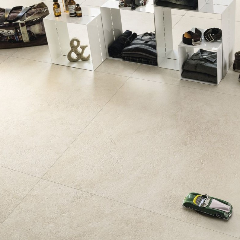 Keramische binnentegel Ariostea Ultra Pietre Jerusalem Limestone Structured 100x100x0,6cm - Stone effect white floors jerusalem limestone 01 - 20866