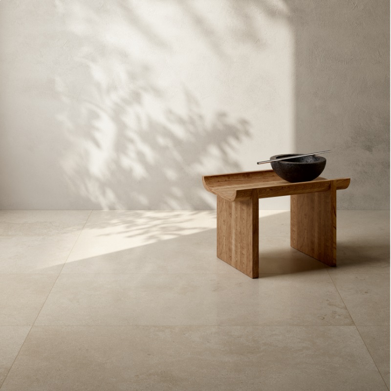 Keramische binnentegel Michel Oprey Coem Versatile Stone Beige naturale (mat) 60,4x60,4x0,9cm - Versatile stone beige sfeer 1 - 20698