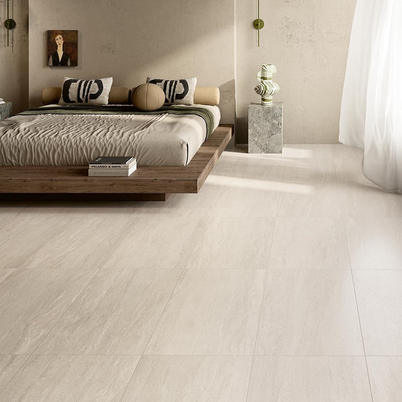 Keramische binnentegel Michel Oprey Coem Versatile Vein Bianco lucidato (gepolijst) 60,4x120,8x0,9cm - Versatile vein bianco sfeer 1 - 20916