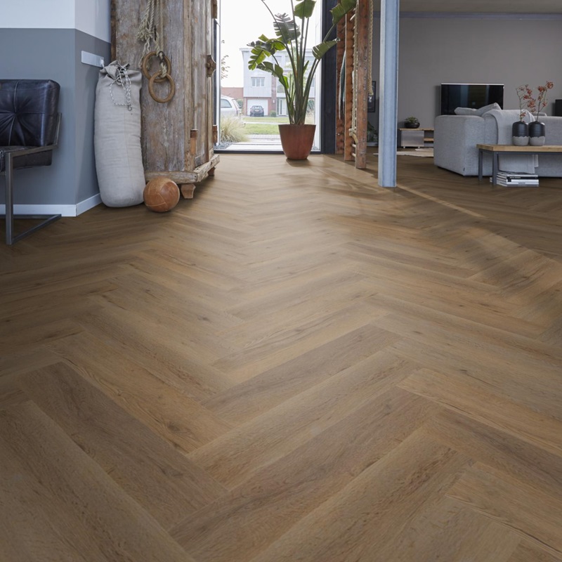Ambiant Spigato Vivero visgraat click SRC natural oak 6412282219 - Yup leyton natural oak sfeer - 21528